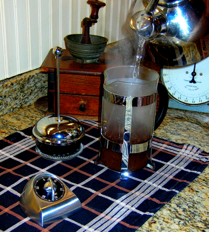 filling french press